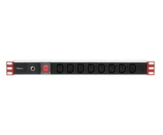 Techly Pro TECHLYPRO stovas 19 colių maitinimo juosta 1U 8 lizdai C13