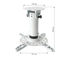 Projektorius Techly ICA-PM 200WH projektoriaus stovas Lubos Balta
