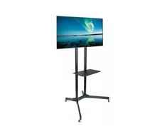 Laikiklis TECHLY 309982 Techly Mobilus stovas televizoriui LCD/LED/Plasma 30-65 60kg VESA pakreipiamas su lentyna