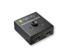 TECHLY 108606 Techly dvikryptis 2 prievadų HDMI 2.0 jungiklis 2x1 arba 1x2 4K 60Hz