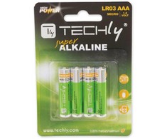 Techly LR03 AAA 1.5V Vienkartinė baterija Šarminis