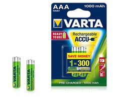 Varta AAA Įkraunami Elementai R3 1000mAh Ready 2 use 2vnt
