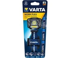 Varta WORK FLEX MOTION SENSOR H20 Ant galvos tvirtinamas žibintuvėlis Juoda, Mėlyna LED