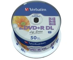 Verbatim 97693 neįrašytas DVD diskas 8,5 GB DVD+R DL 50 vnt