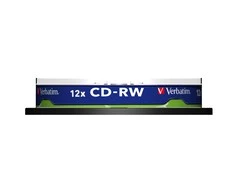 Verbatim CD+RW, 12x, 700MB, 10 vnt (43480)