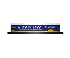 VERBATIM DVD+RW DLP 4,7 GB SPINDLE 4X