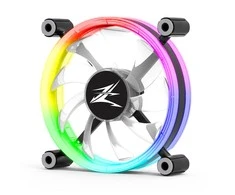 Zalman ZM-LF120 kompiuterio aušinimo komponentas Kompiuterio korpusui Ventiliatorius 12 cm Juoda, Balta