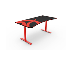 Žaidimų stalas Arozzi Arena Gaming Desk, Reguliuojamo aukščio 710-810mm, Raudonas