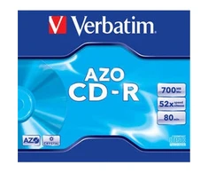 Verbatim CD-R 80/700MB 52X AZO CRYSTAL jewel box - 43327
