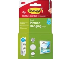 Nuotraukų rėmelis Juostelės nuotraukoms pakabinti 3M Command Dual Lock 17202 4 vnt./pak., baltos spalvos