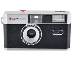 Agfaphoto daugkartinio naudojimo kamera 35mm, juoda