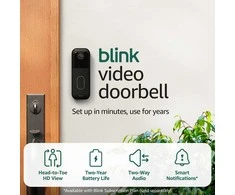 Amazon Blink Video Doorbell 2, juodas
