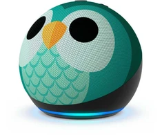 Ausinės „Amazon“ išmanioji kolonėlė „Echo Dot 5 Kids Owl“