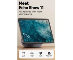 Amazon Echo Show 11, Amazon Alexa, Stačiakampis, Pilka, Ledyno balta, Anglų, Ispanų, 27,9 cm (11")