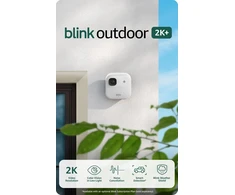 Amazon security camera Blink Outdoor 2K+, baltas
