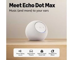 Ausinės Išmanusis „Amazon“ garsiakalbis „Echo Dot Max“ (2025), baltas