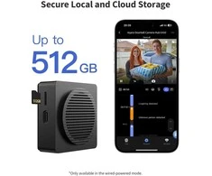 Aqara G410 Select Durų skambutis centralė veikia su Apple HomeKit, Zigbee, Matter, juoda