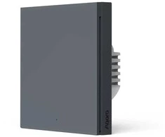 Sieninis šviestuvas Aqara H1 Išmanus zigbee 1 klavišo pilkas sieninis jungiklis be neutralo (WS-EUK01-G)