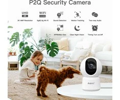 Arenti apsaugos kamera P2Q 4MP UHD Pan-Tilt WiFi Indoor