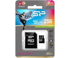 Silicon Power atminties kortelė Micro SDXC 256GB Elite UHS-I Class 10+ adapteris