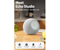 Ausinės Amazon išmanusis garsiakalbis Echo Studio, baltas