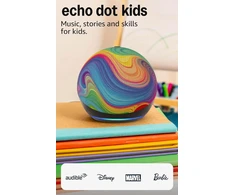 Ausinės „Amazon“ išmanioji kolonėlė „Echo Dot 5 Kids Rainbow“