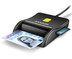 Kilimėlis Axagon smart card reader CRE-SM3SD