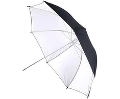BIG Helios skėtis 100cm, balta/juoda (428302)