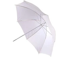 BIG Helios skėtis 100cm, baltas/permatomas (428301)