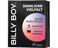 Billy Boy prezervatyvas Sensual Mix 3vnt