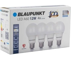 Blaupunkt LED lamp E27 A60 1260lm 12W 4000K 4pcs