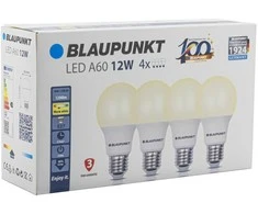 Blaupunkt LED lamp E27 A60 1200lm 12W 2700K 4pcs