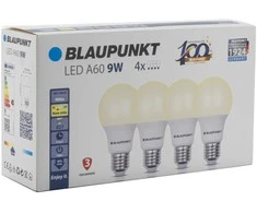 Blaupunkt LED lamp E27 A60 900lm 9W 2700K 4pcs