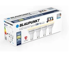 Blaupunkt LED lamp GU10 500lm 2700K, 4pcs | 5 W