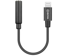 Boya adapteris BY-K3 3.5mm TRRS - Žaibas