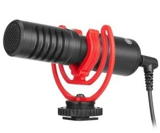 Boya universalus kompaktiškas mikrofonas BY-MM1+/ Super-cardioid Condenser Shotgun Microphone