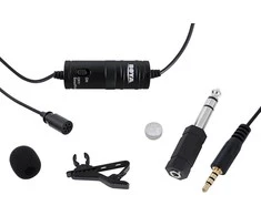 Mikrofonas BOYA 65-18000 HZ, 6.3 mm stereo adapteris, juodas / BY-M1 / BOYA10003