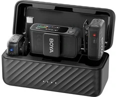 BOYA BOYAMIC 2-02 Wireless Microphones 2.4 GHz USB-C - Juodas