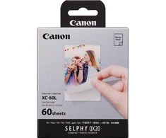 Canon fotopopierius + rašalo kasetė XC-60L 54x85mm 60 lapų