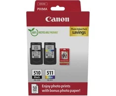 „Canon“ rašalo kasečių PG-510/CL-511 vertės paketas