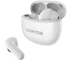 Canyon belaidės ausinės TWS-5, balta