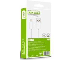 D Fruit USB kabelis DF105, USB-A - USB-C 1 m, baltos sp.