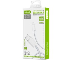 D-Fruit cable USB-C - USB-C DF901C 1m, baltas