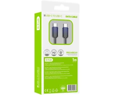 D-Fruit cable USB-C - USB-C DF160 1m, dark mėlynas