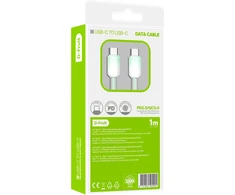 D-Fruit cable USB-C - USB-C DF161, light žalias
