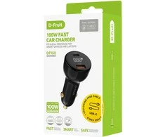 D-Fruit automobilio įkroviklis 100W USB-C + laidas DF152