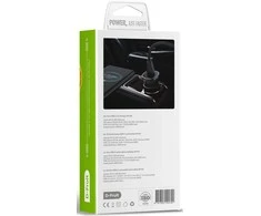 Automobilinis įkroviklis D-FRUIT DF104, USB-C + USB-C, 30 W, juodos sp.