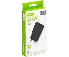 D-Fruit charger 20W USB-C DF135, juodas