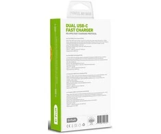Kilimėlis D-Fruit įkroviklis 30W 2xUSB-C + USB-C laidas DF100 1m