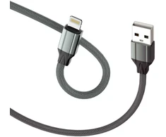 D-Fruit kabelis USB-A - Lightning 2m, pilkas (DF121)